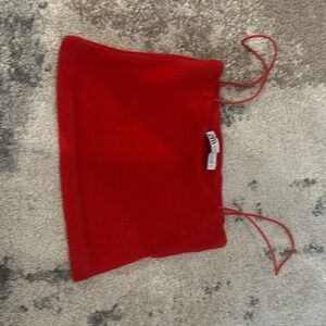Red Zara shirt